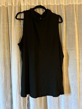 torrid Black Sleeveless Mock Neck Tank